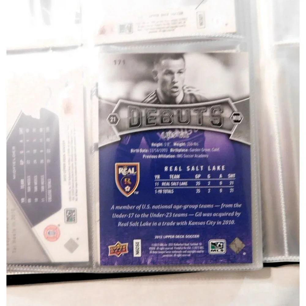 Real Salt Lake MLS Soccer Team Trading Cards Album 13 Cards Upper Deck 8x6.5